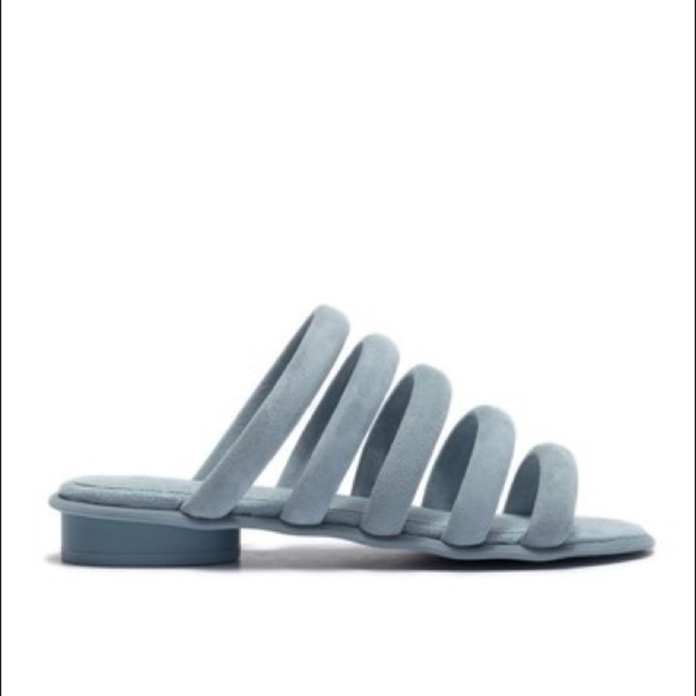 Saga Suede Strappy Slide Sandal